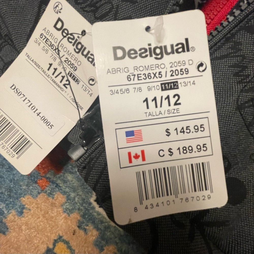 Size 12 Desigual Super Cool NWT Jacket « Rock & Roll Astronaut » - Picture 11 of 12